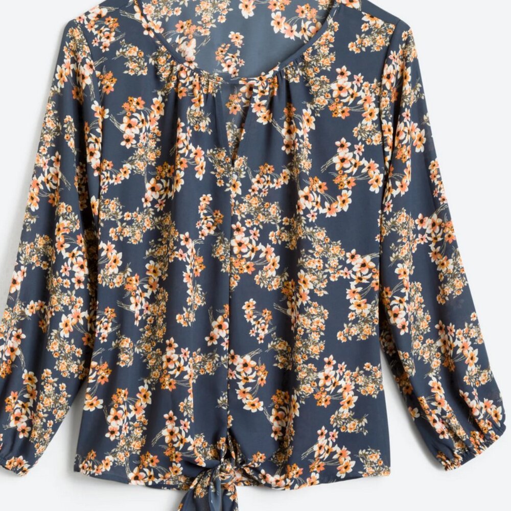 Casiya Tie Front Blouse